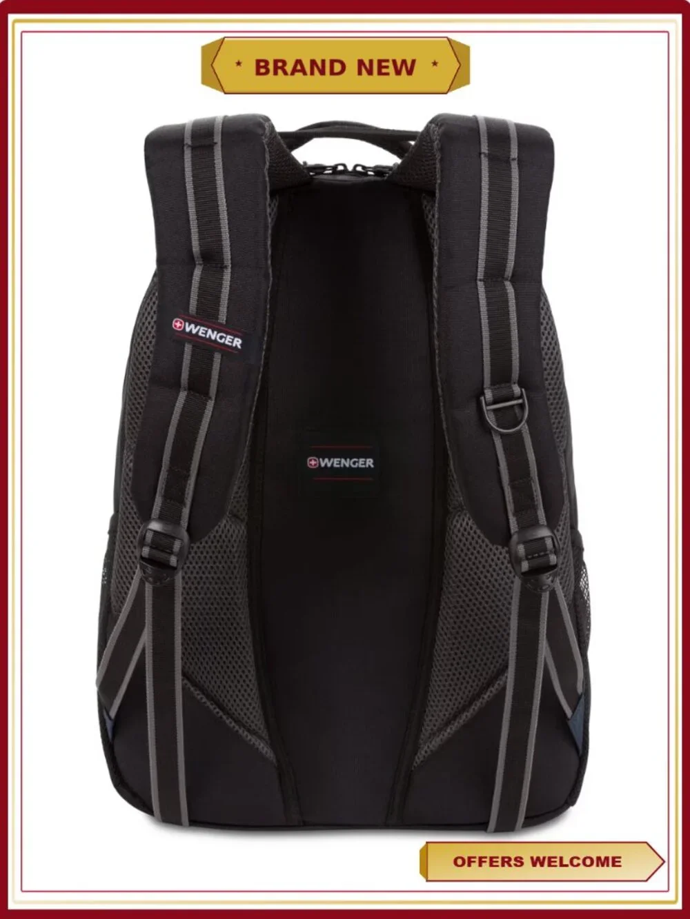 Unisex Airflow Back Padding 16 Inch Laptop Backpack Sporty
